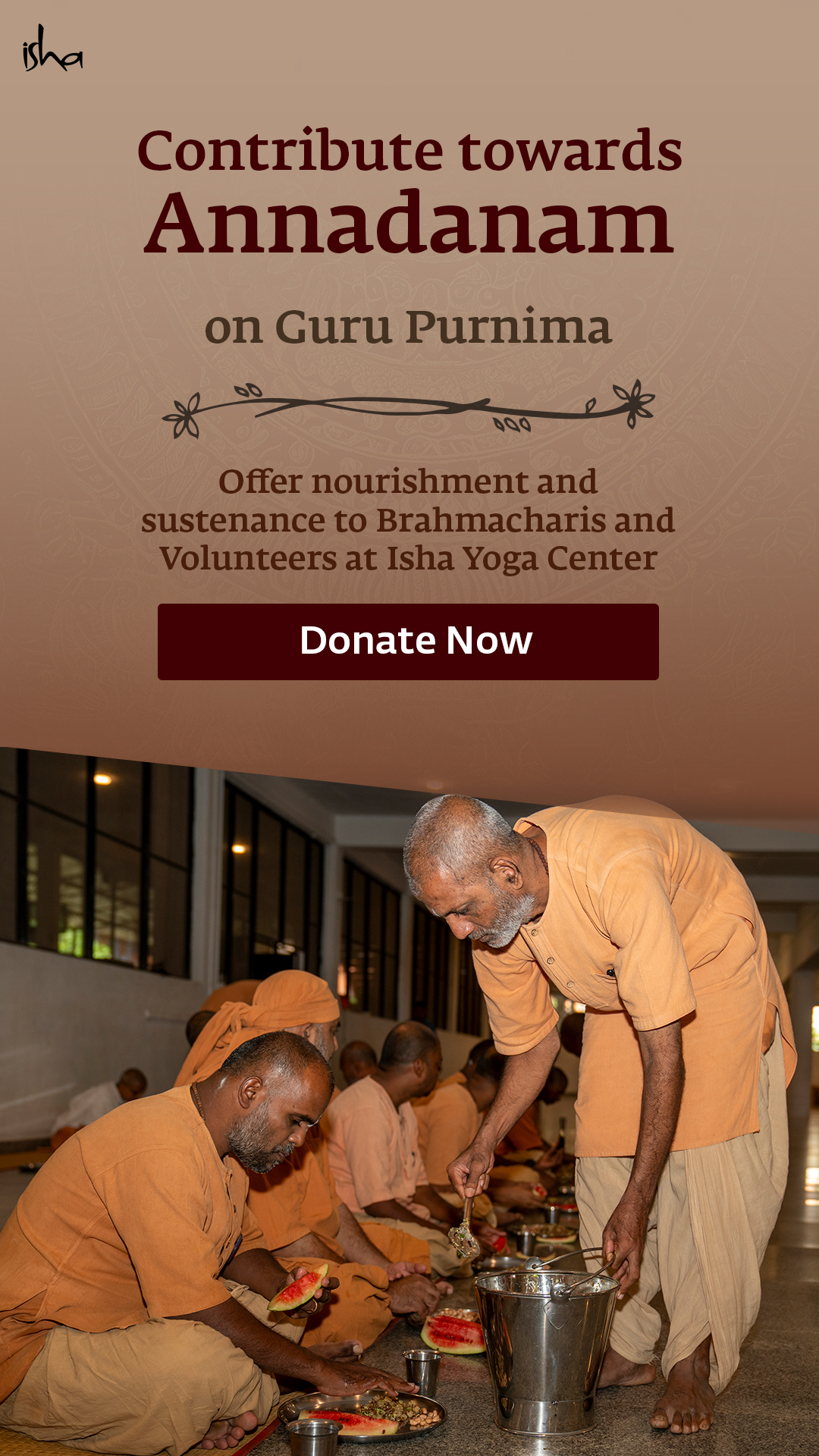 Isha Foundation Facebook ad