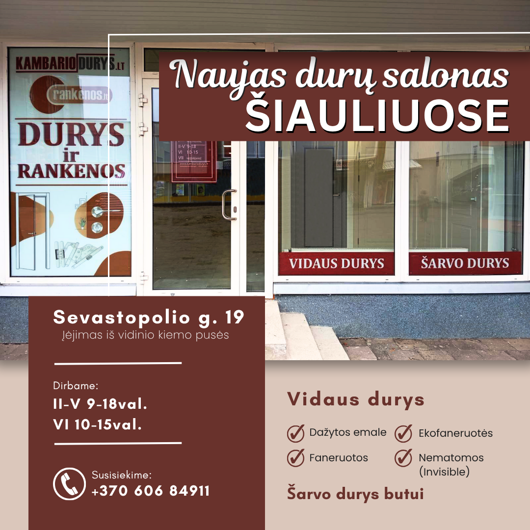 Kambariodurys.lt Facebook ad