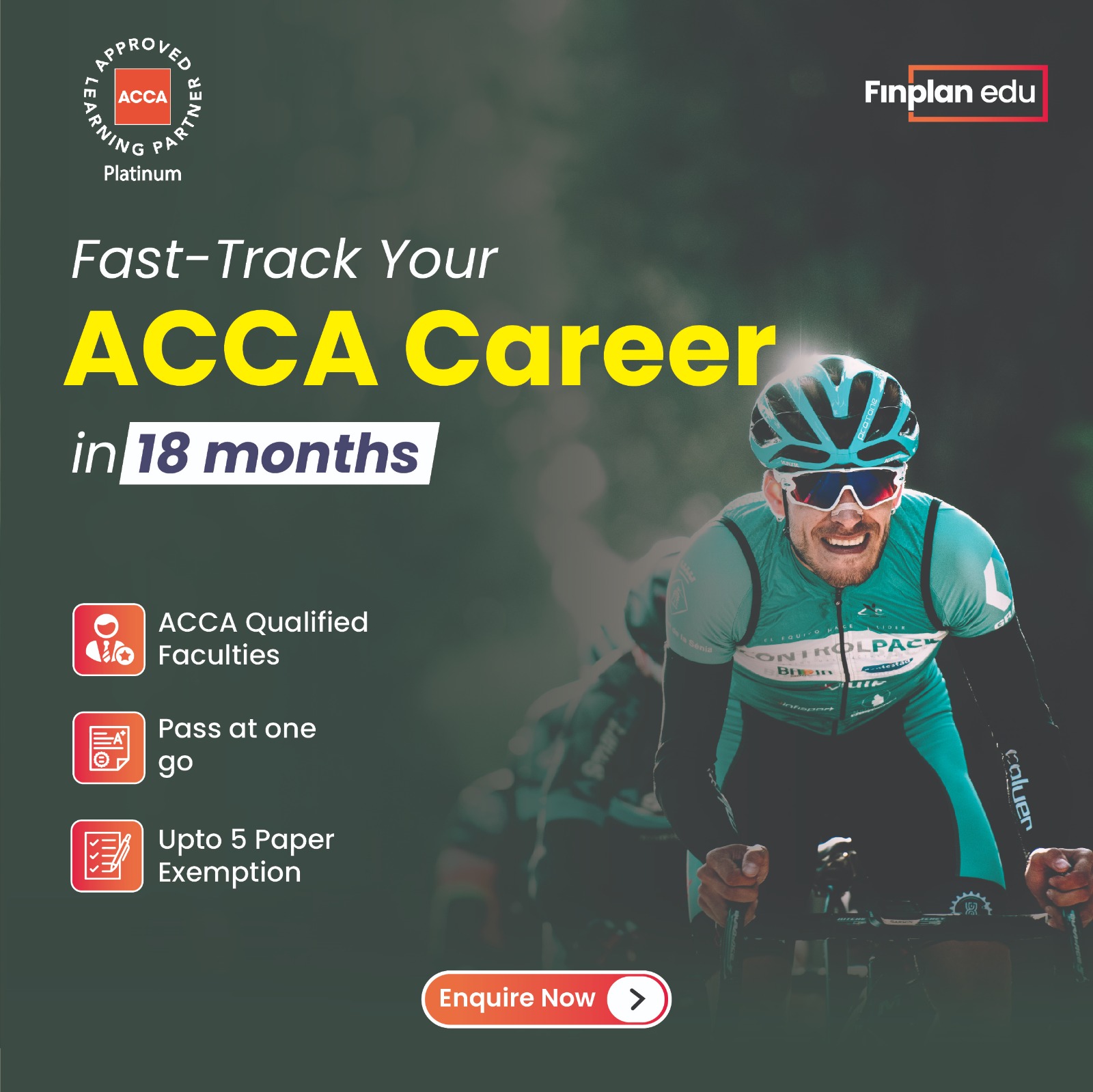 FinplanIndia Facebook ad: Start Your Global Finance Career Today
