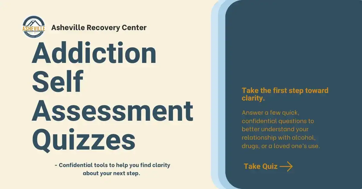 Asheville Recovery Center Facebook ad: Confidential Addiction & Alcohol Quizzes | Find Clarity…