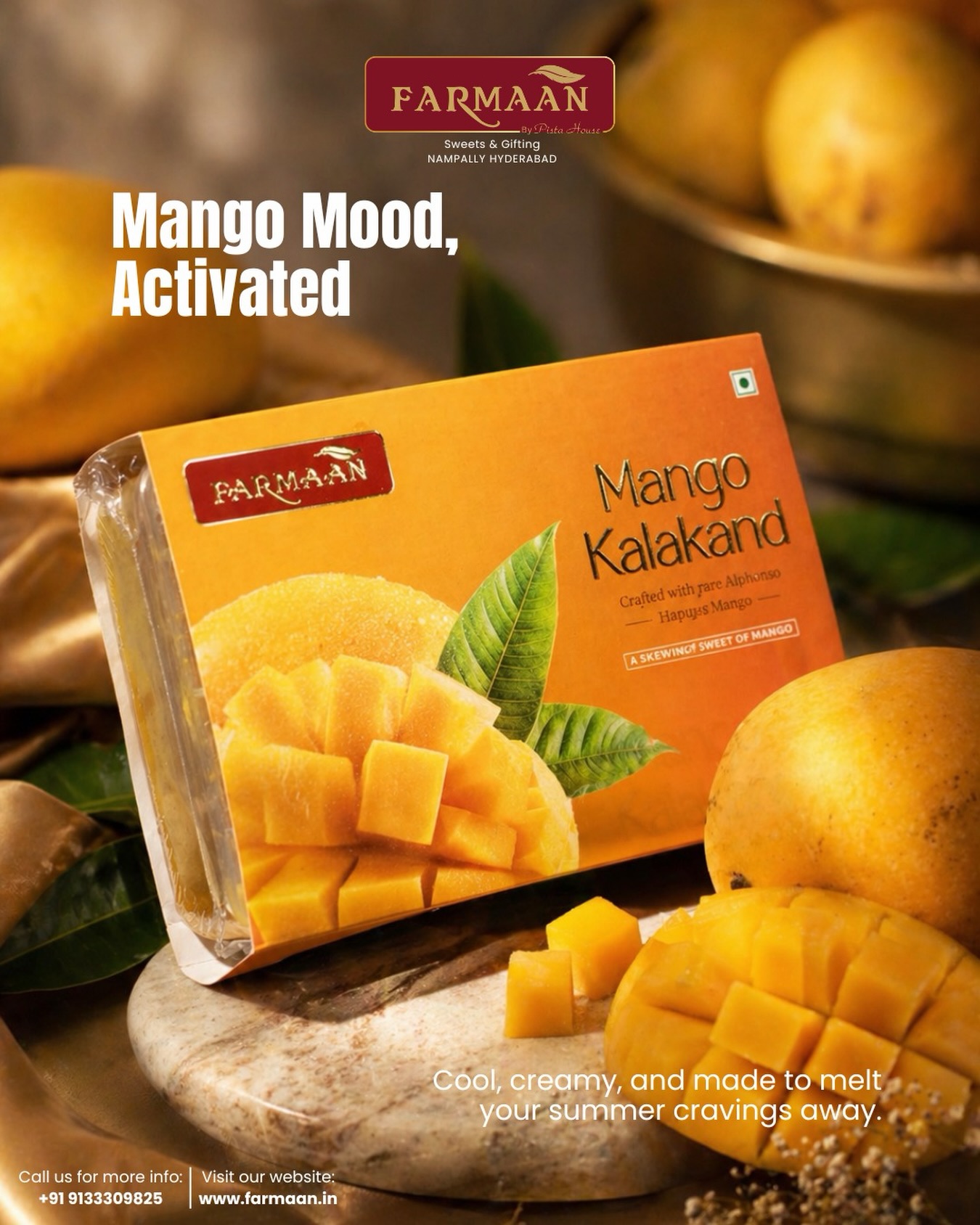 Farmaan.in Facebook ad: Mango mood = permanently ON