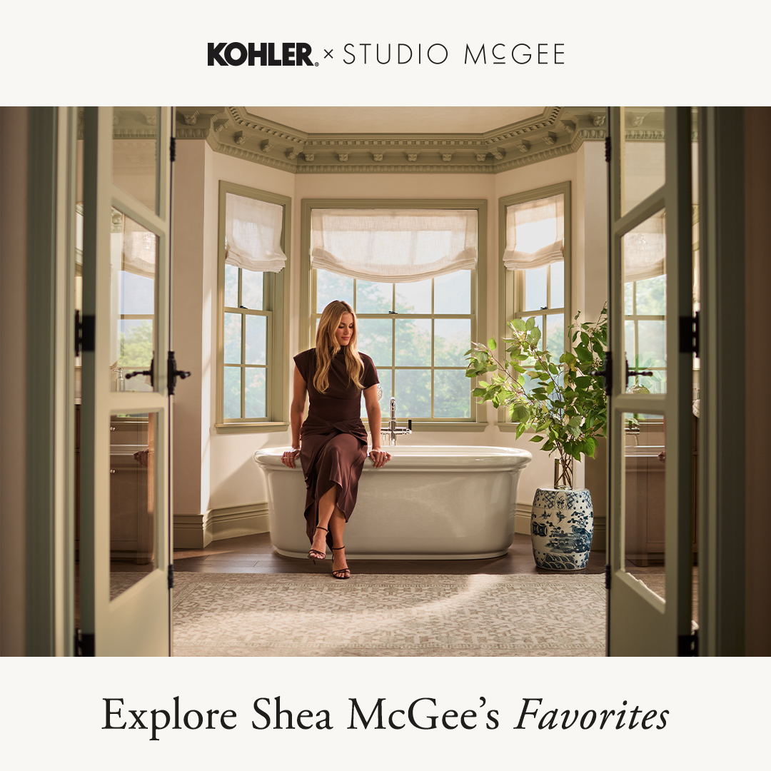 KOHLER Facebook ad: The Claude collection by Kohler x Studio McGee…
