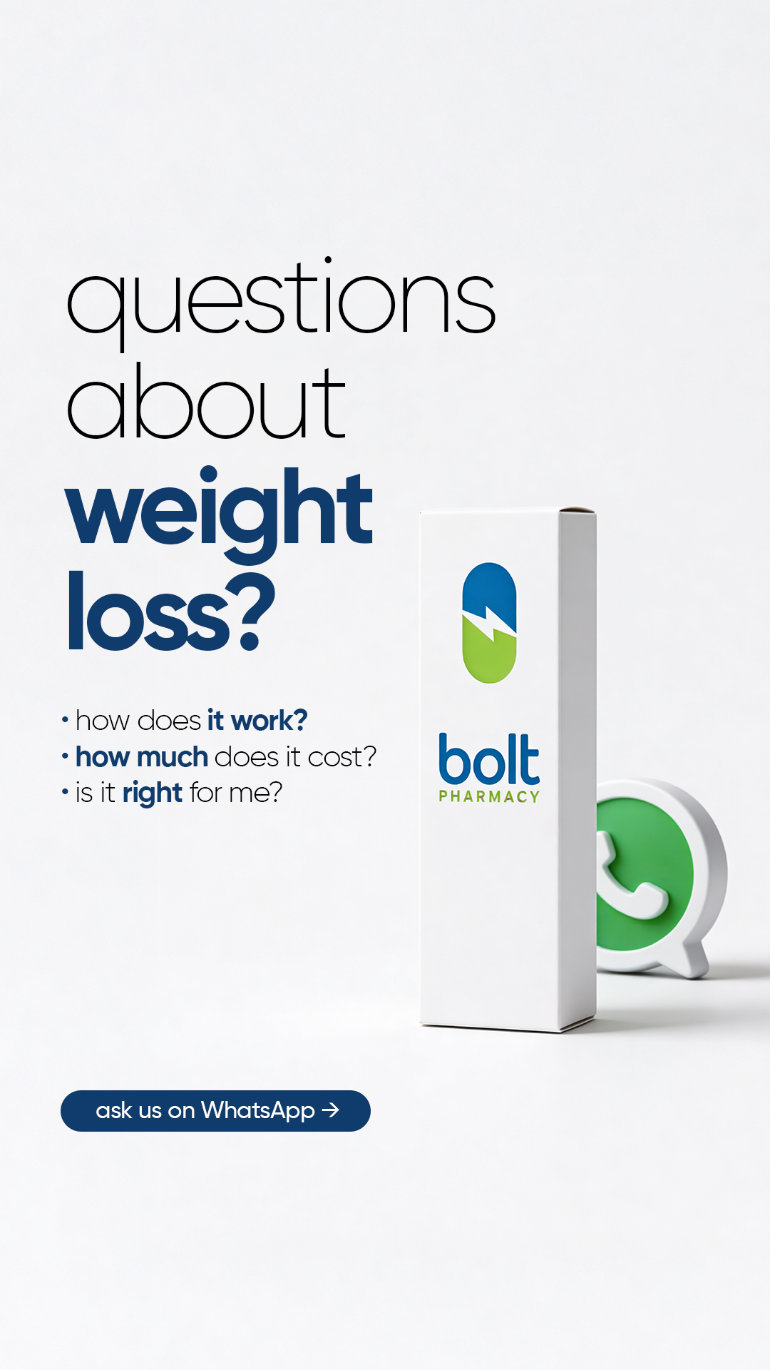Bolt Pharmacy Facebook ad