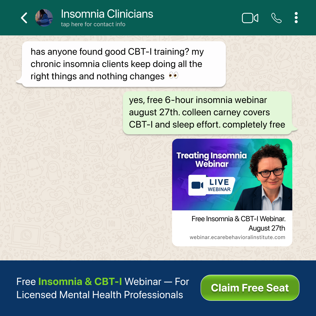 eCare Behavioral Health Institute Facebook ad