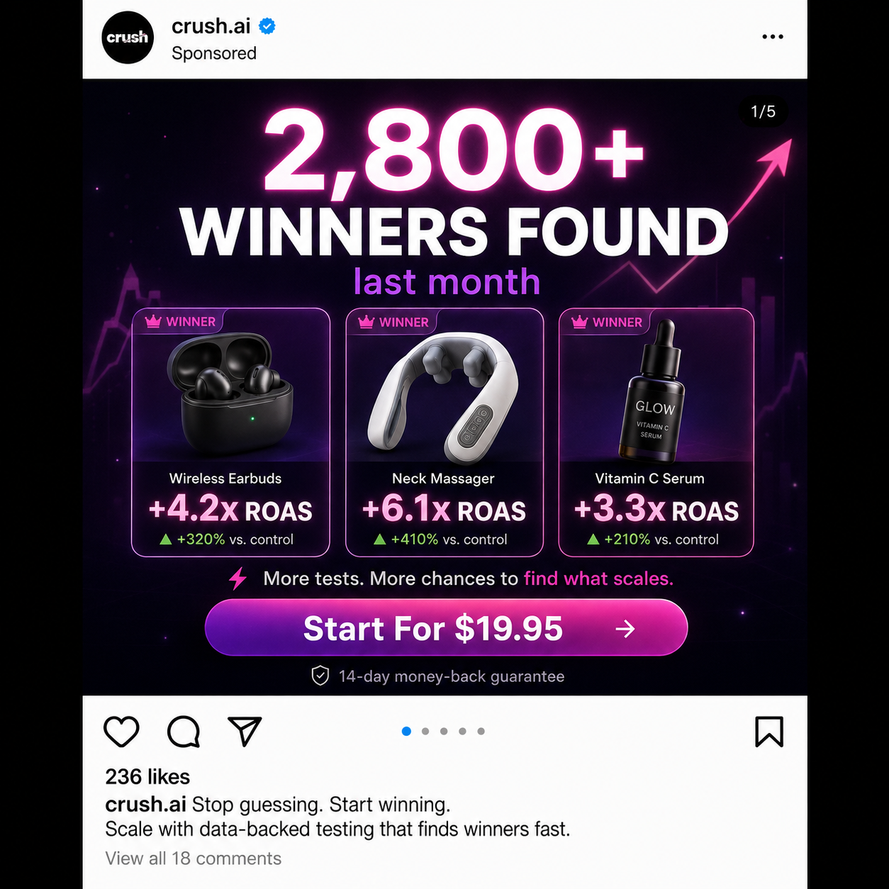 trycrush.ai Facebook ad