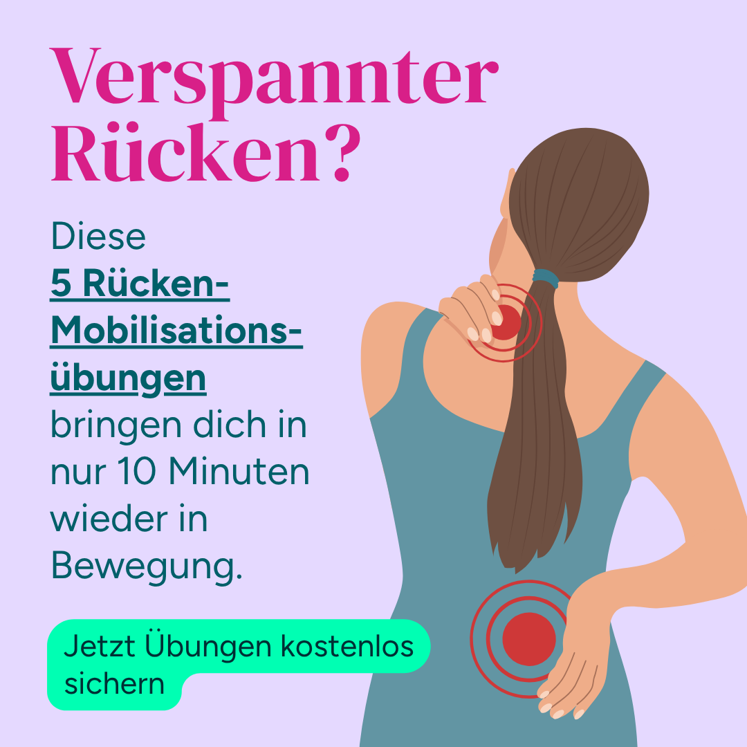 Rund8fit Facebook ad: 5 Rückenübungen, die wirklich helfen