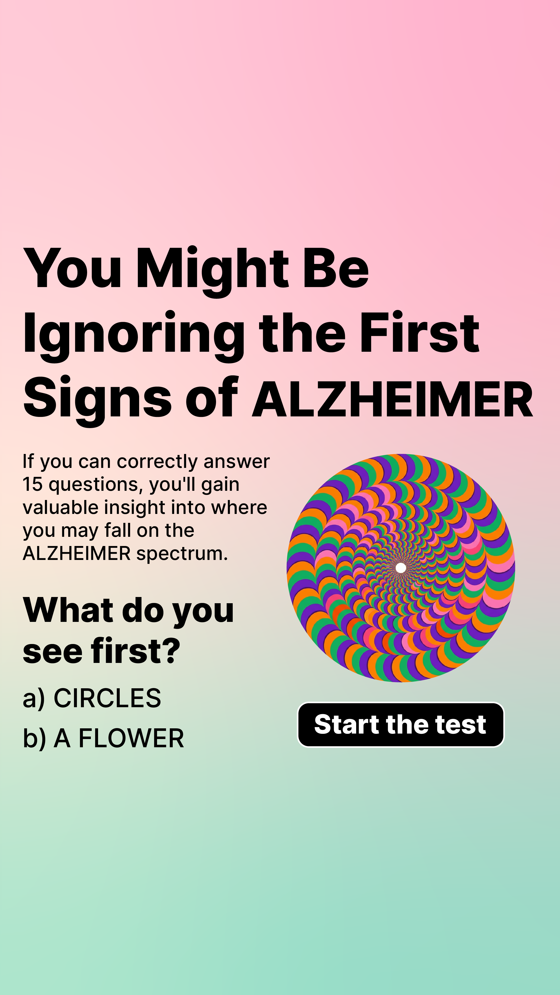 Brain Health Check Facebook ad