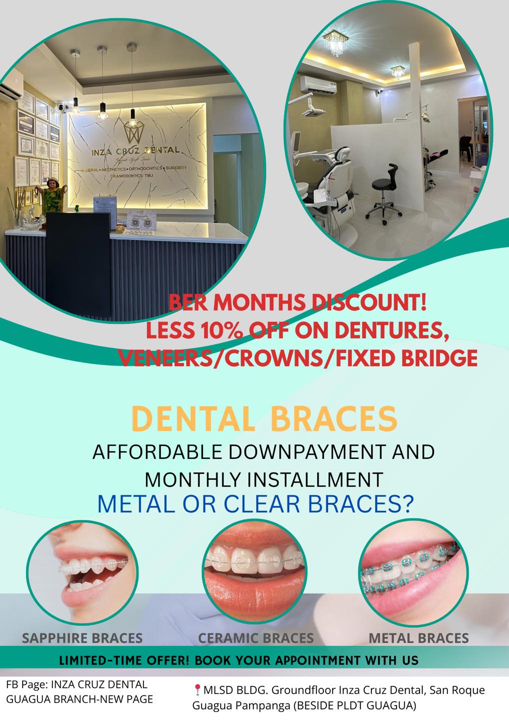 Inza Cruz Dental Guagua Branch -New Page Facebook ad: Book an appointment now and Visit our newly…