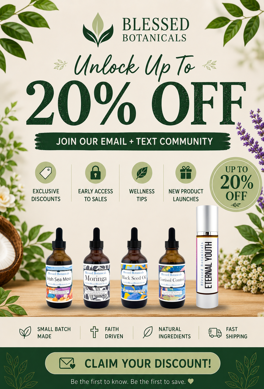 Blessed Botanicals Facebook ad from Jul 9, 2026