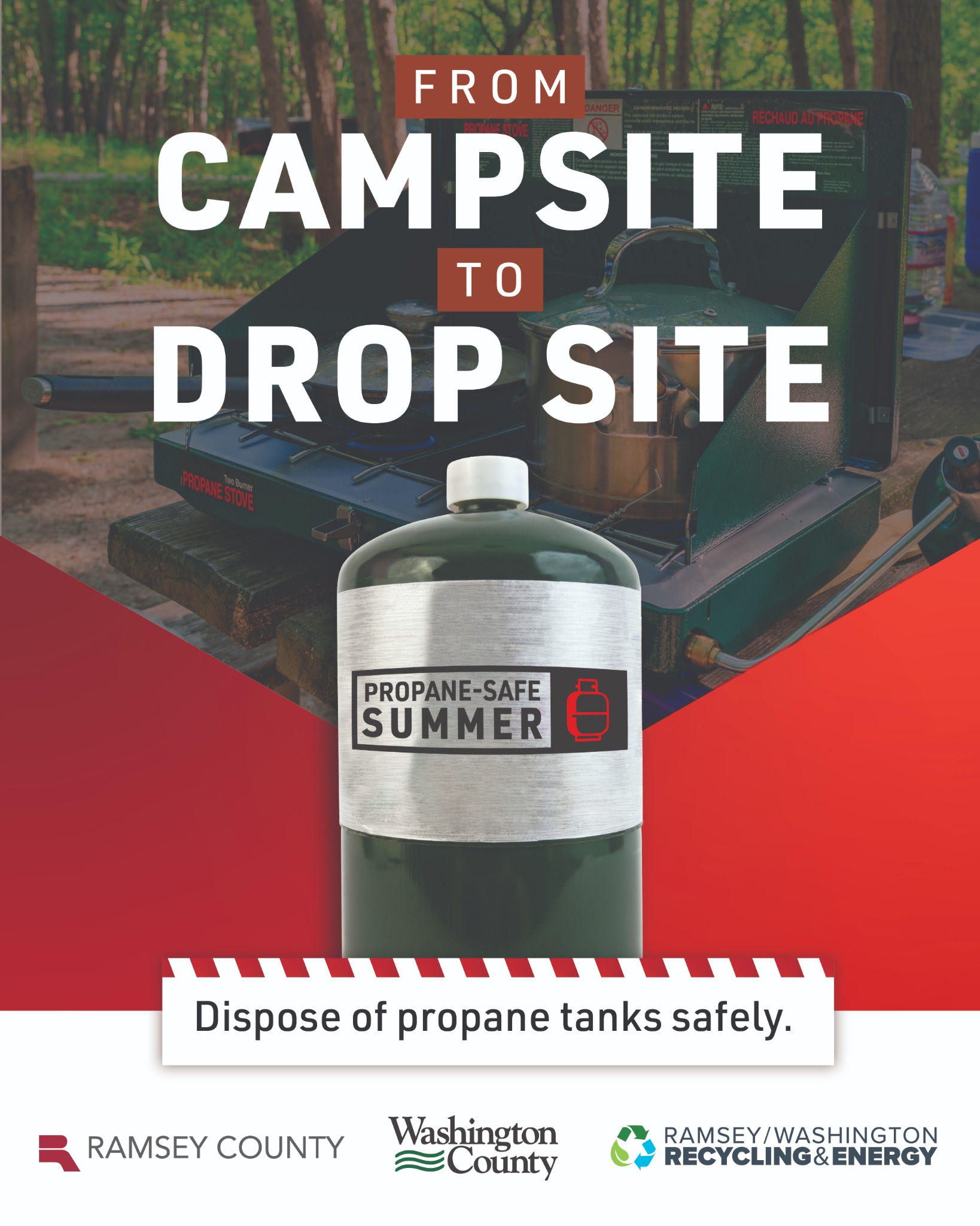 Ramsey County, Minnesota Facebook ad: Find a drop-off site