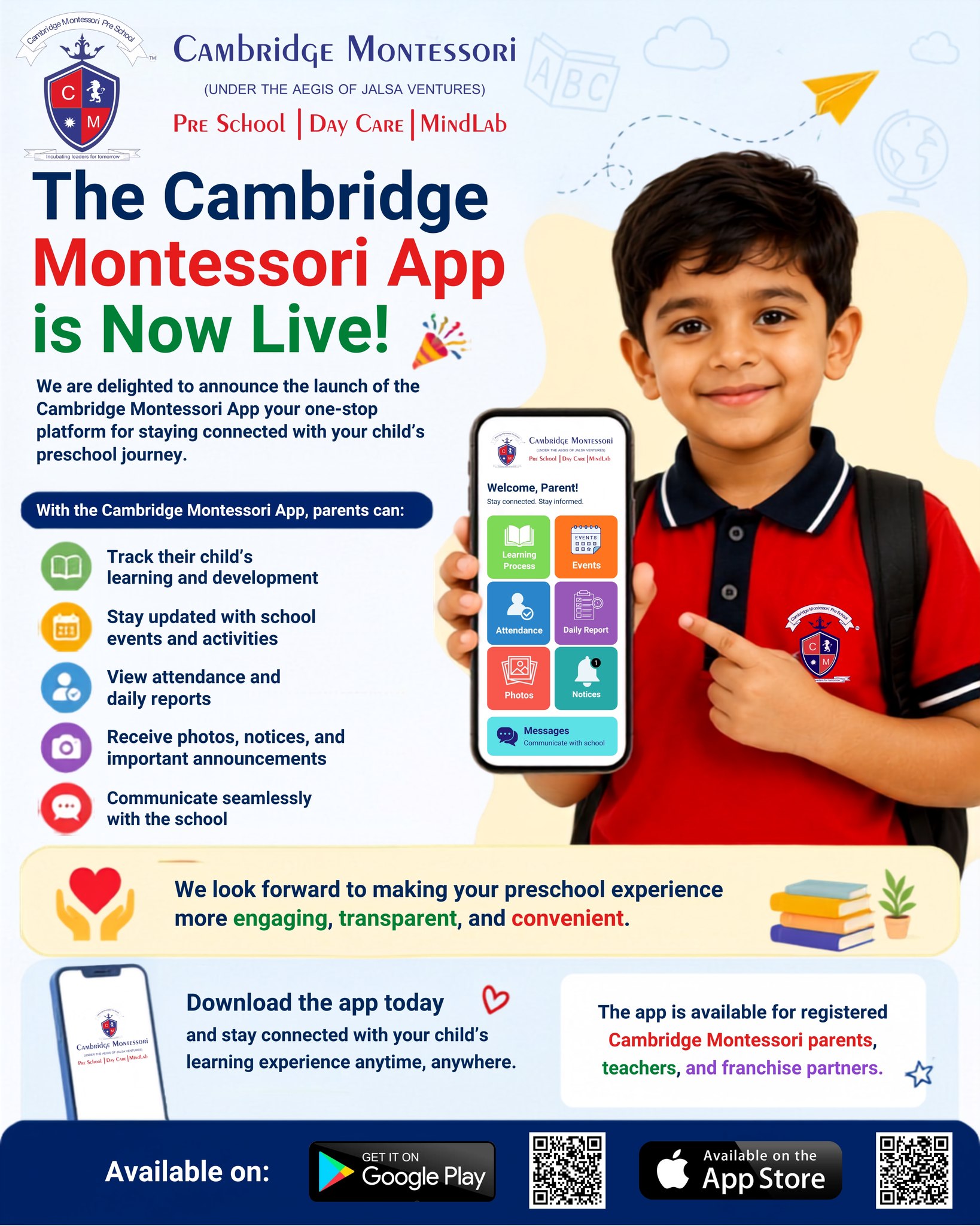 Cambridge Montessori Preschool & Day Care Facebook ad