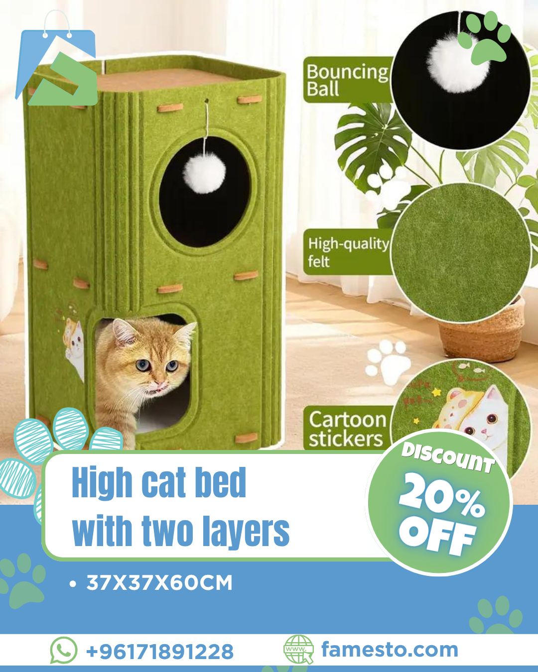Famesto Facebook ad: All Your Pets Need in one Place
