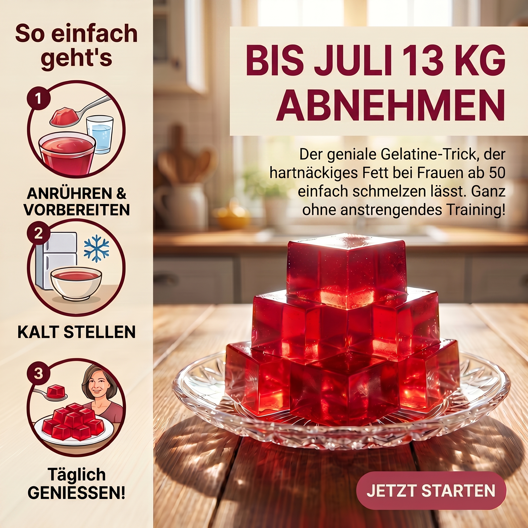 My Diet Challenge Facebook ad: Nur 2 Wochen bis zum ersten Unterschied
