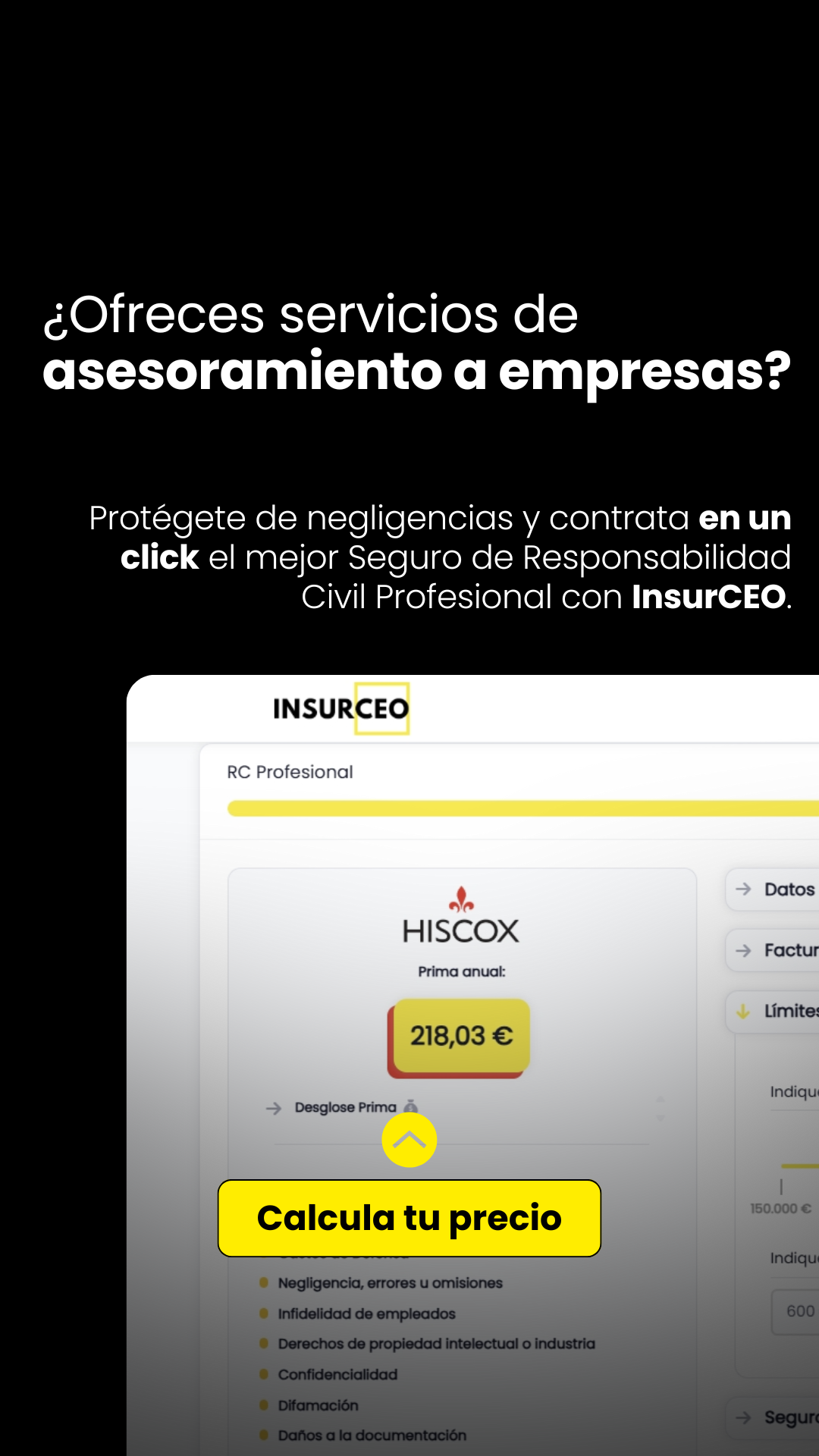 Insurceo Facebook ad from Oct 28, 2025