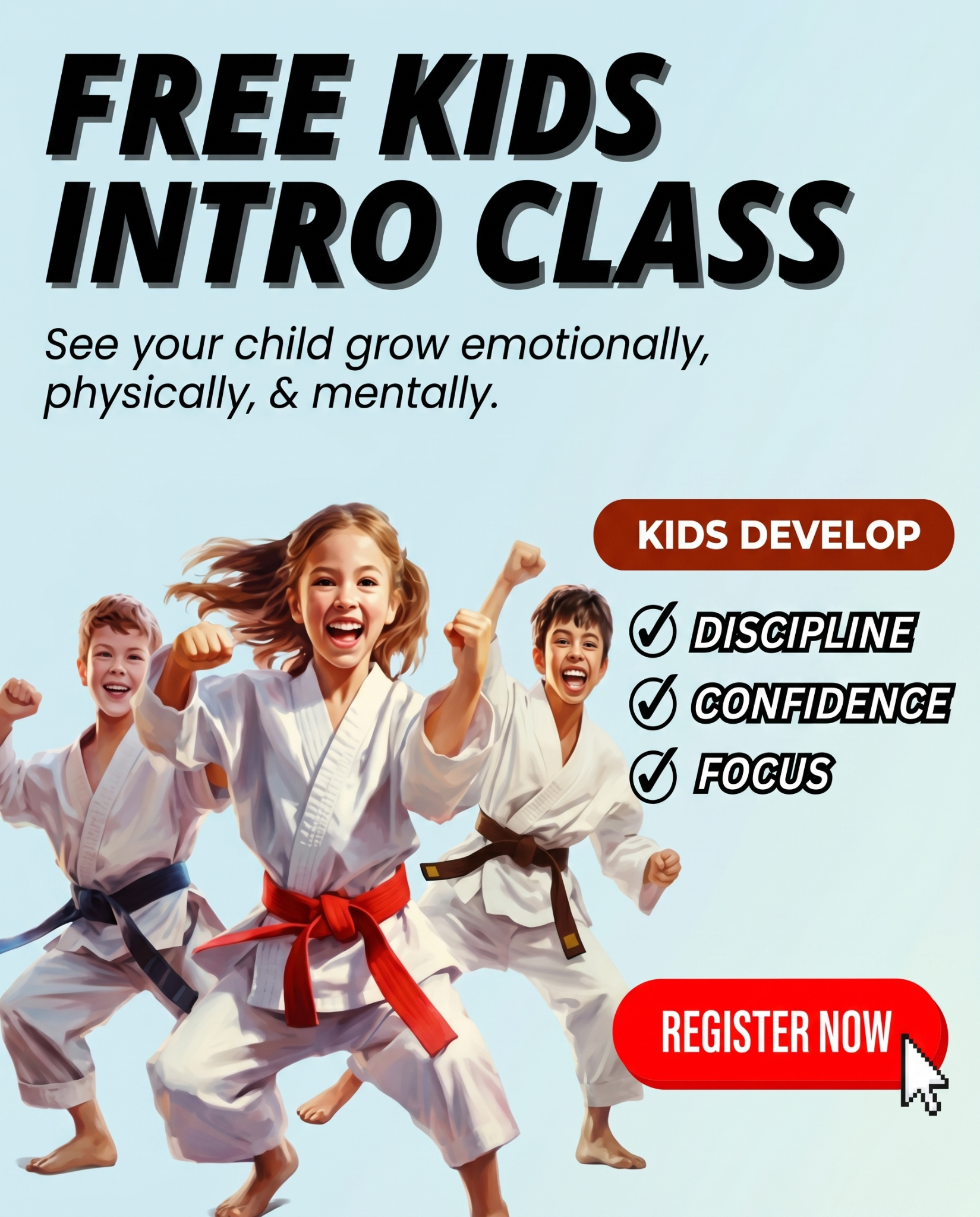 Modesto's Karate Academies -Egg Harbor Township, NJ Facebook ad: Free Kids Karate Class in Egg Harbor Township