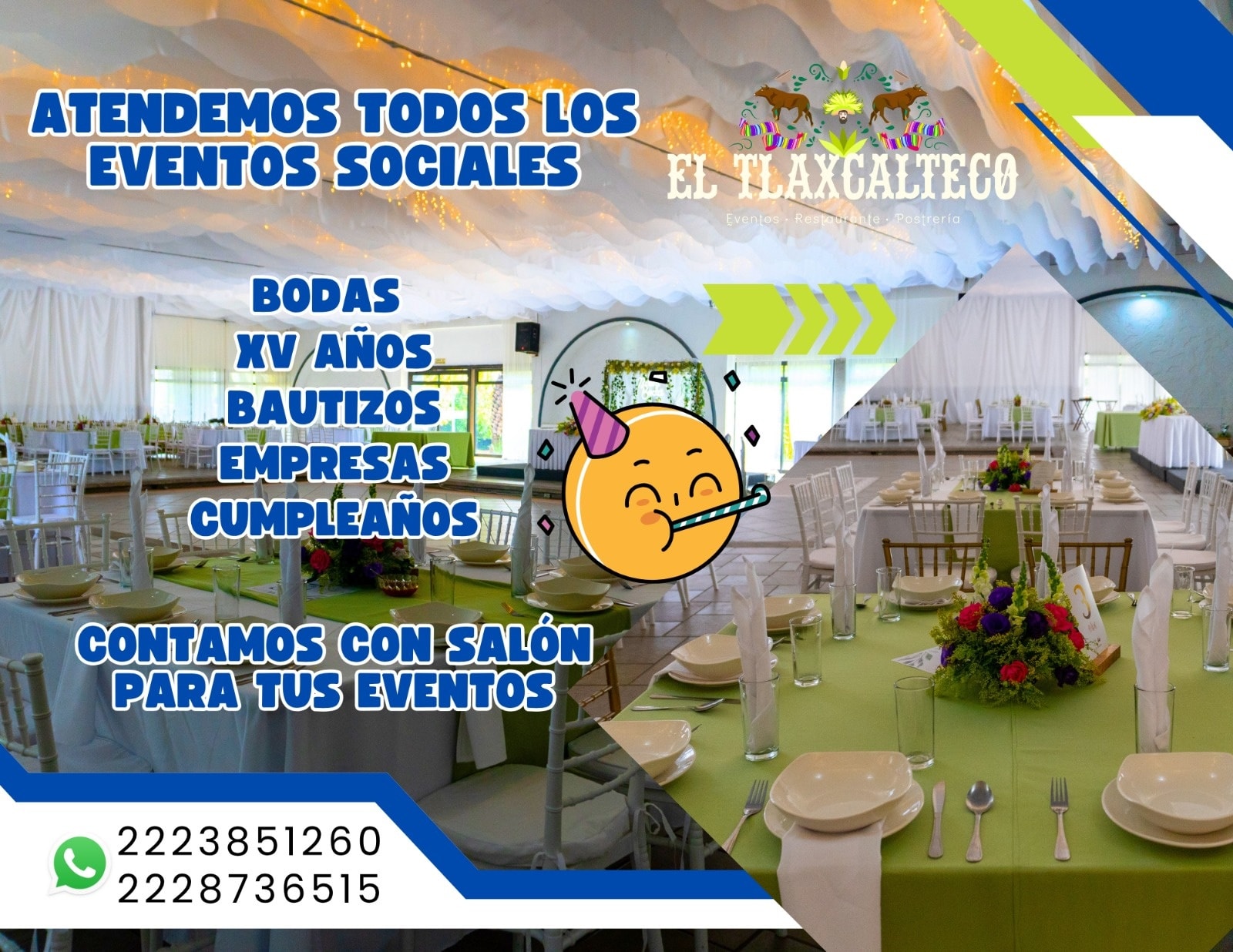 El Tlaxcalteco Facebook ad: FESTEJAS BODA, XV AÑOS, BAUTIZO, EL CONVIVIO DE…