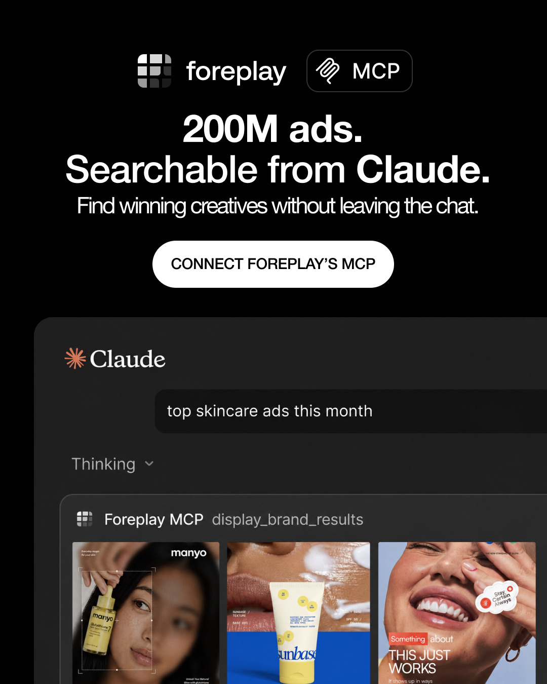 foreplay.co Facebook ad: Make ads that actually convert