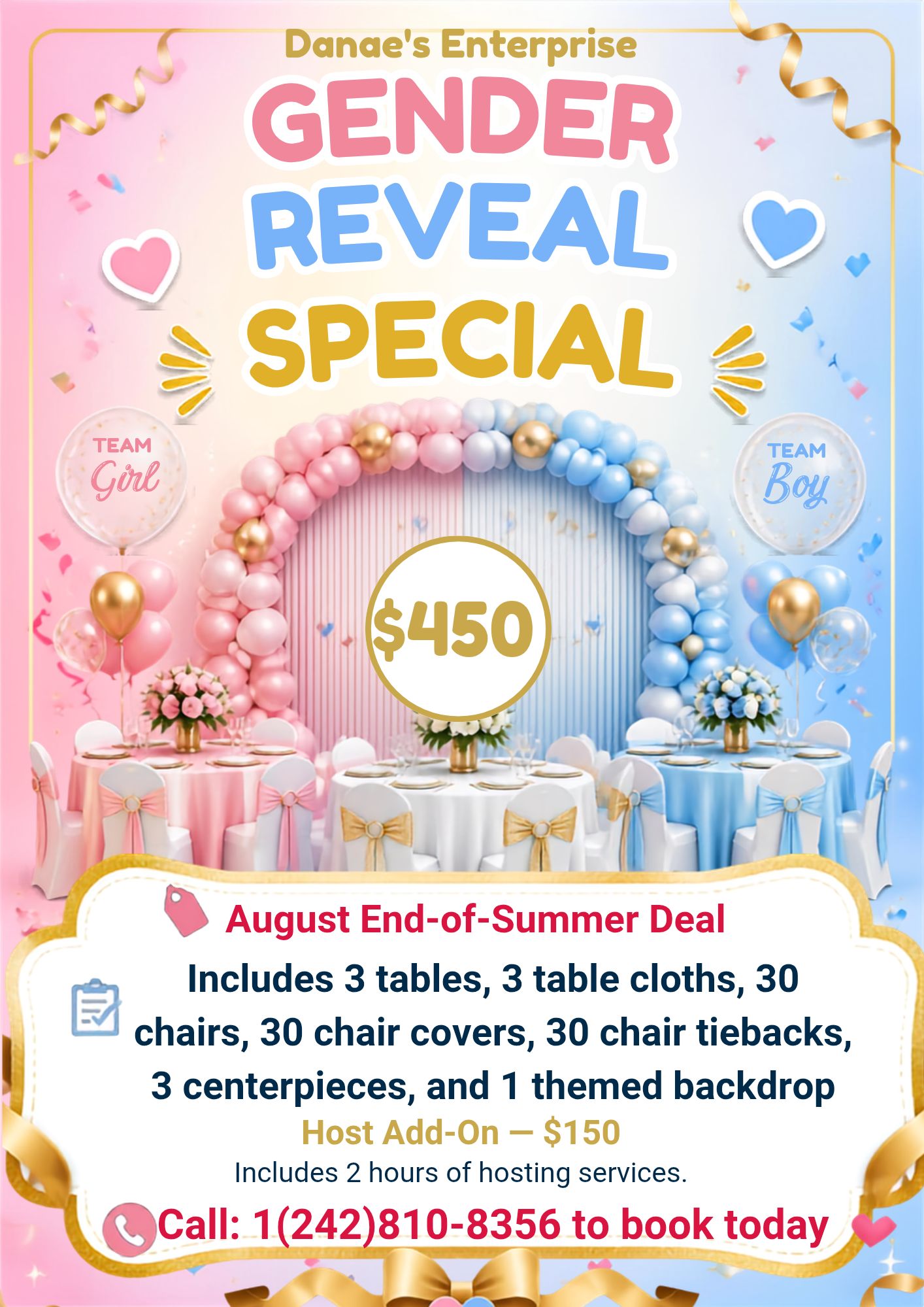Danae's Enterprise Facebook ad: LET’S HEAT UP THAT GENDER REVEAL!