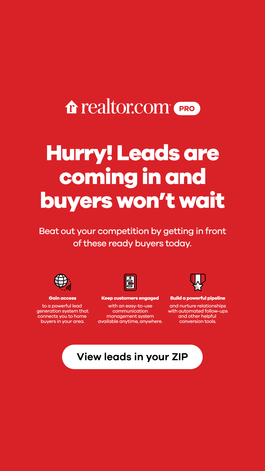 Realtor.com Pro Facebook ad