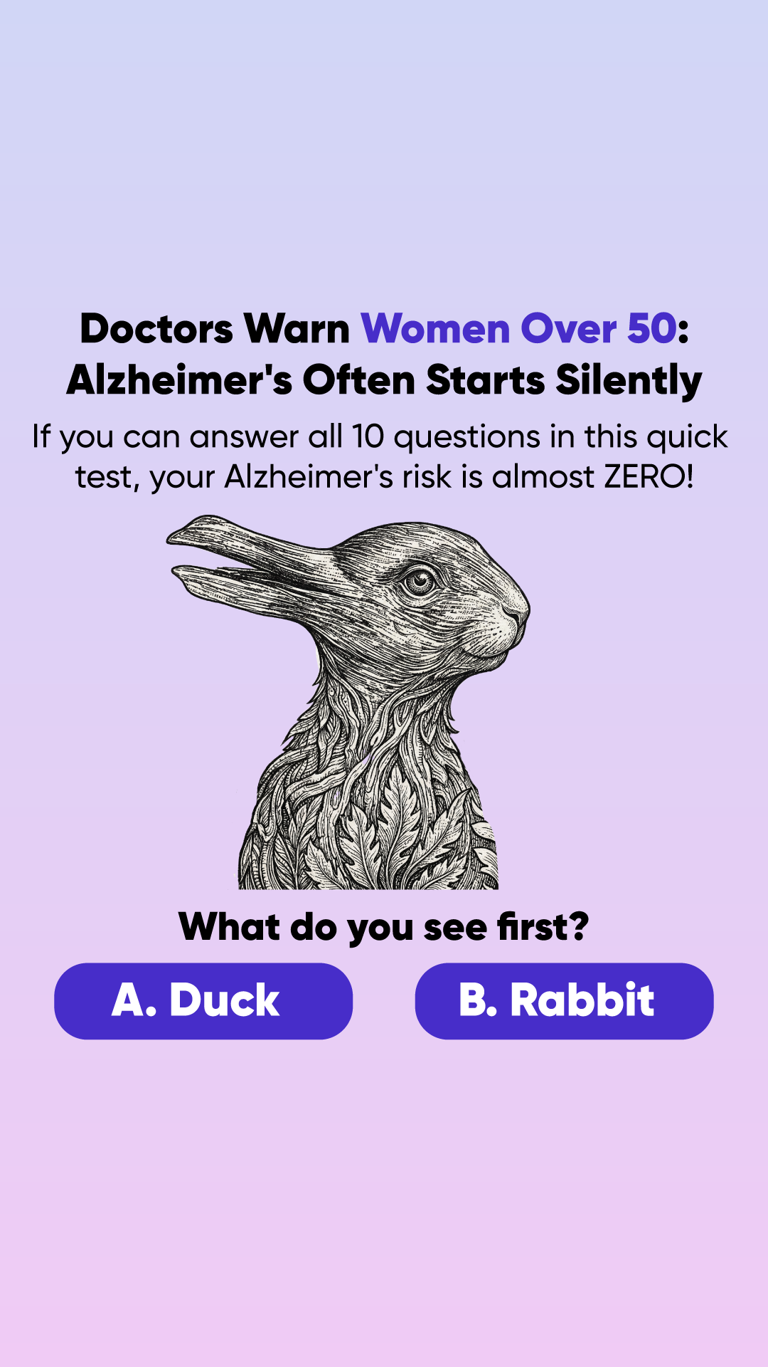 Brain Health Check Facebook ad
