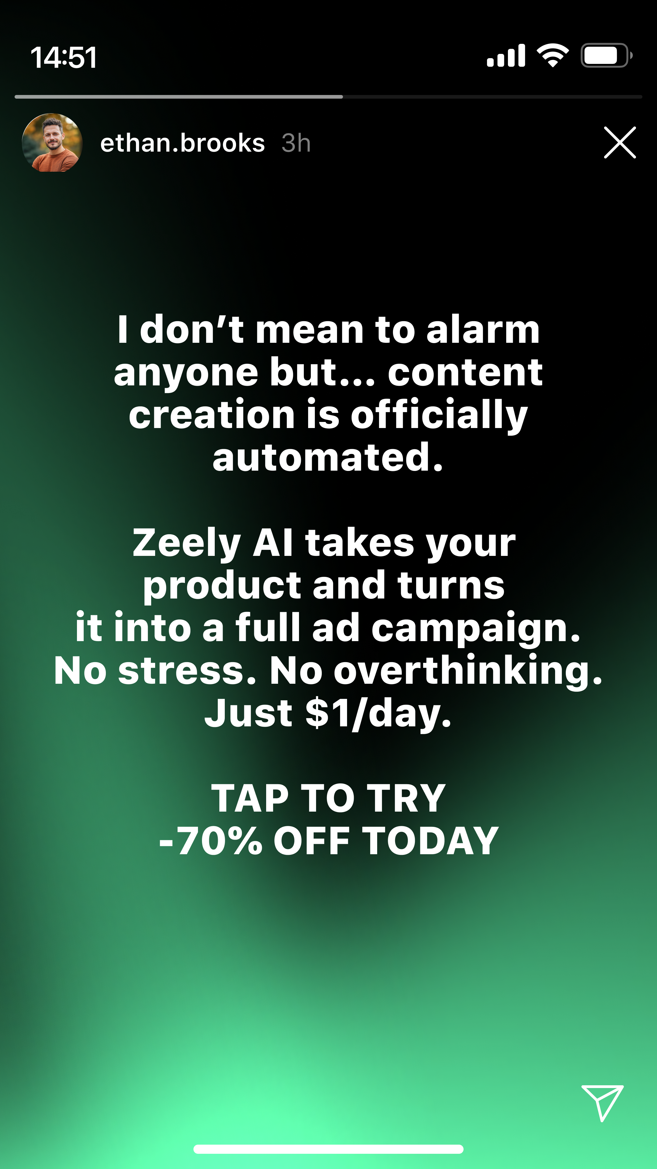 Zeely Facebook ad