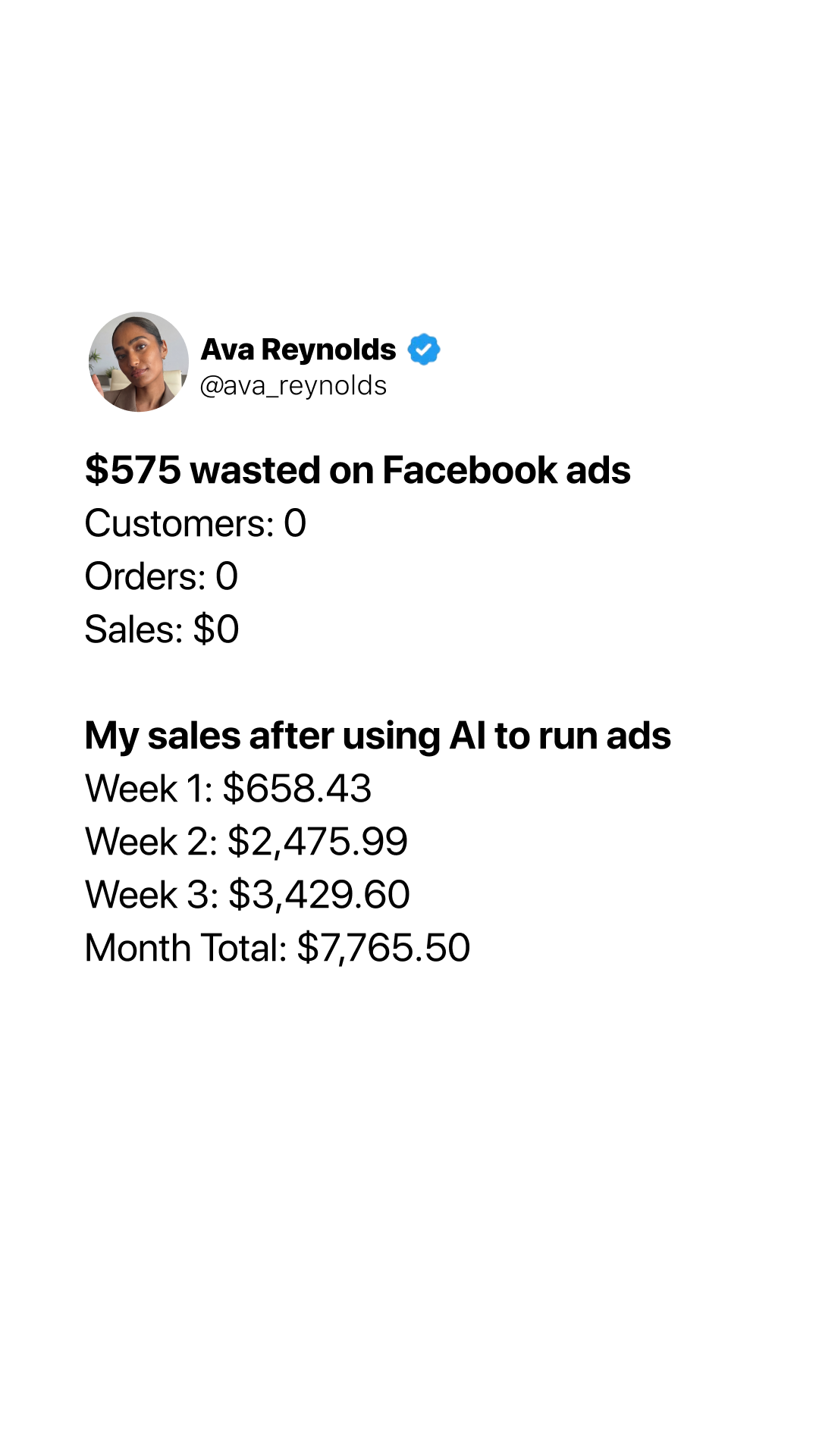 Zeely Facebook ad