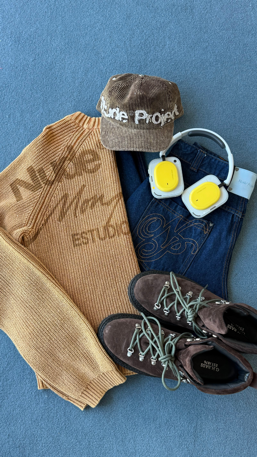 Nude Project Facebook ad: The Promotion Knit Sweater Dark Orange