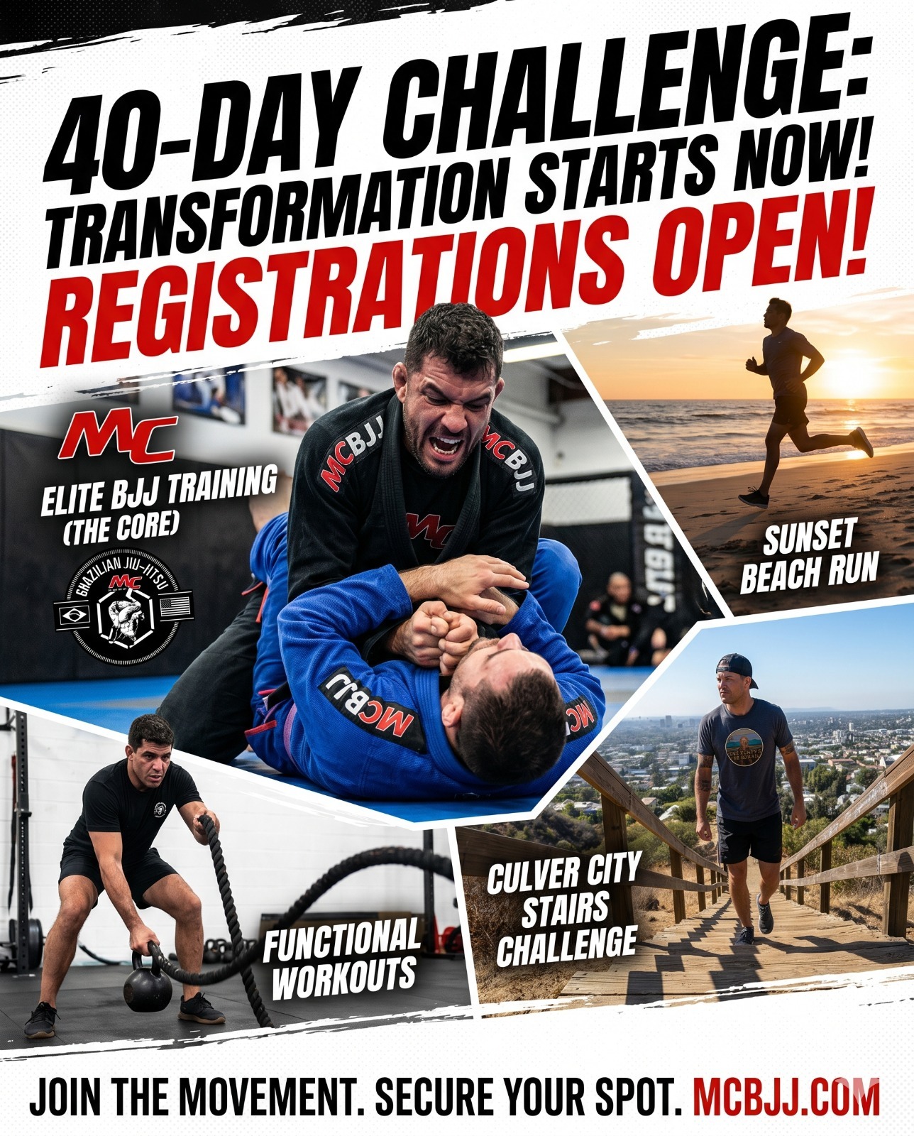 Marcelo Cavalcanti Brazilian Jiu Jitsu Academy Facebook ad: Challenge Starts June 1, 2026 Enroll Now