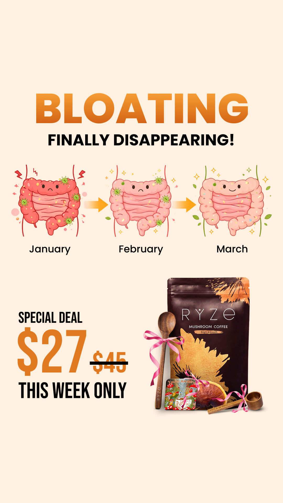 RYZE Superfoods Facebook ad