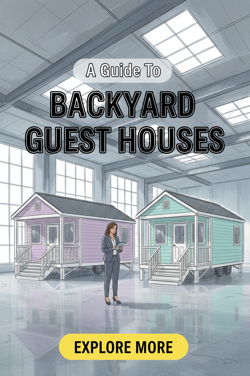 Clever Shopping Facebook ad: Learn About Backyard Guest House Options