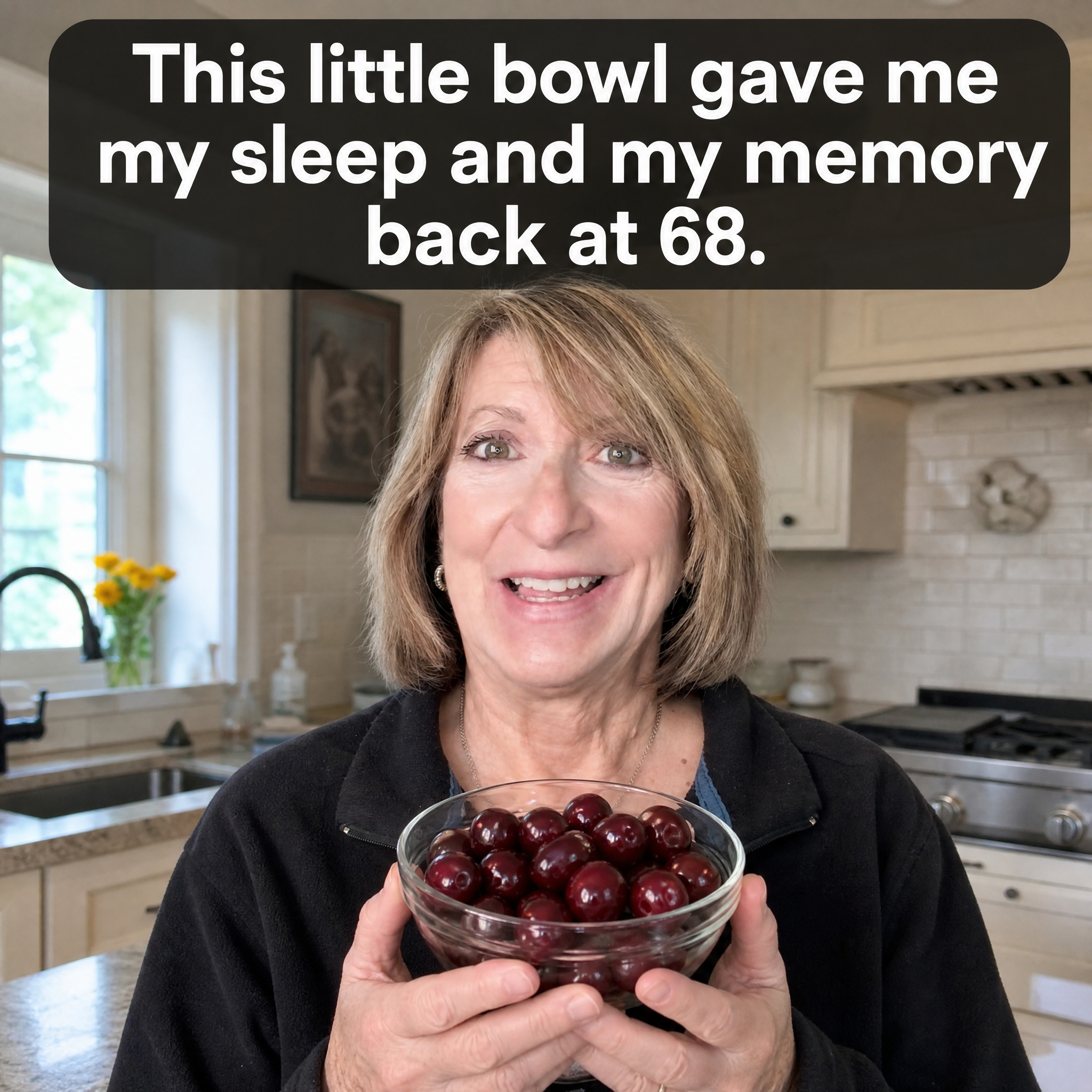 Happy Linda Facebook ad: 68 & Finally Sleeping Through The Night