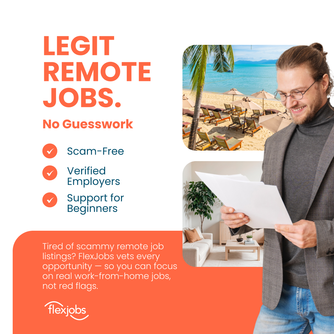 FlexJobs Facebook ad