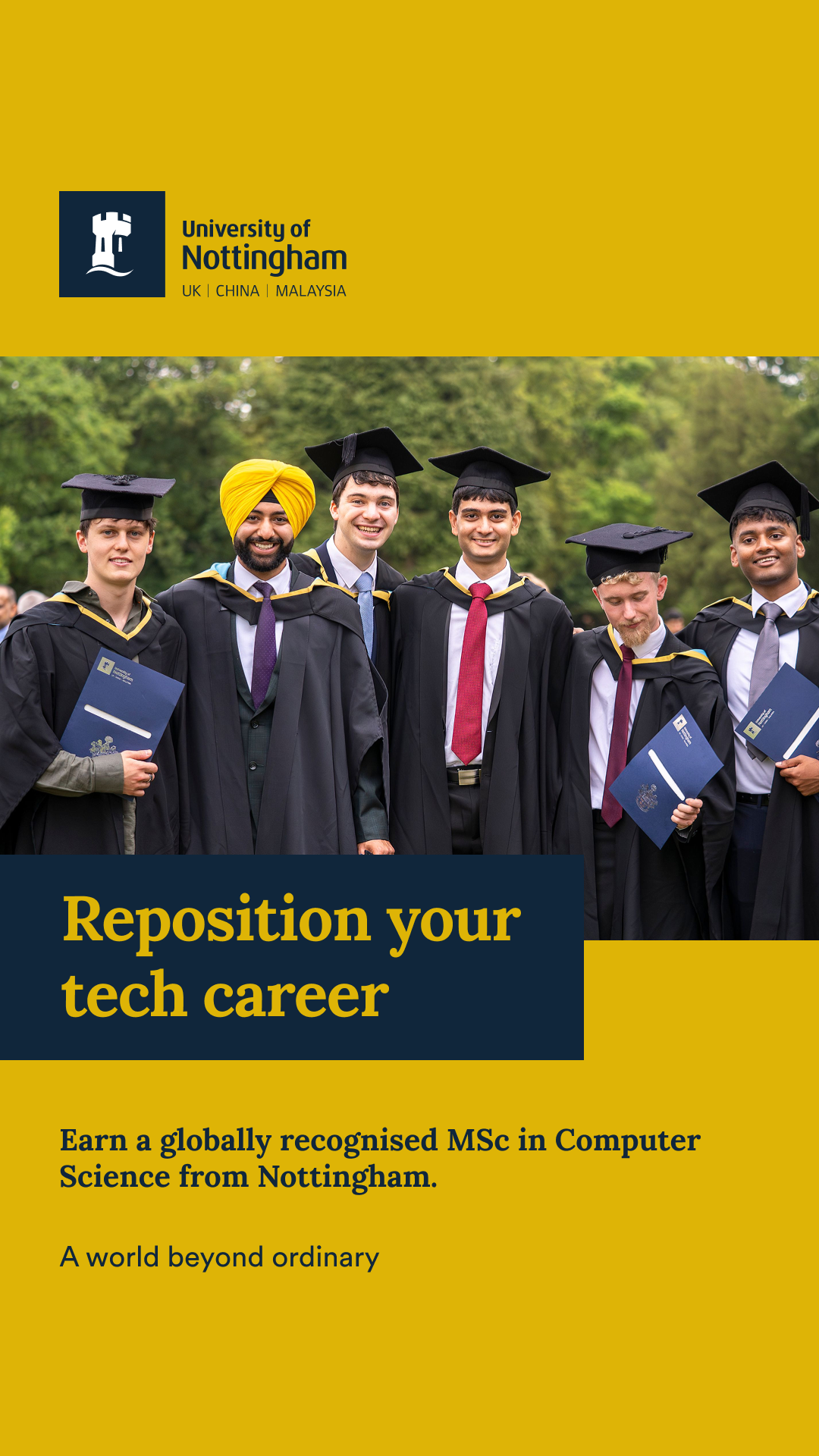 University of Nottingham Facebook ad