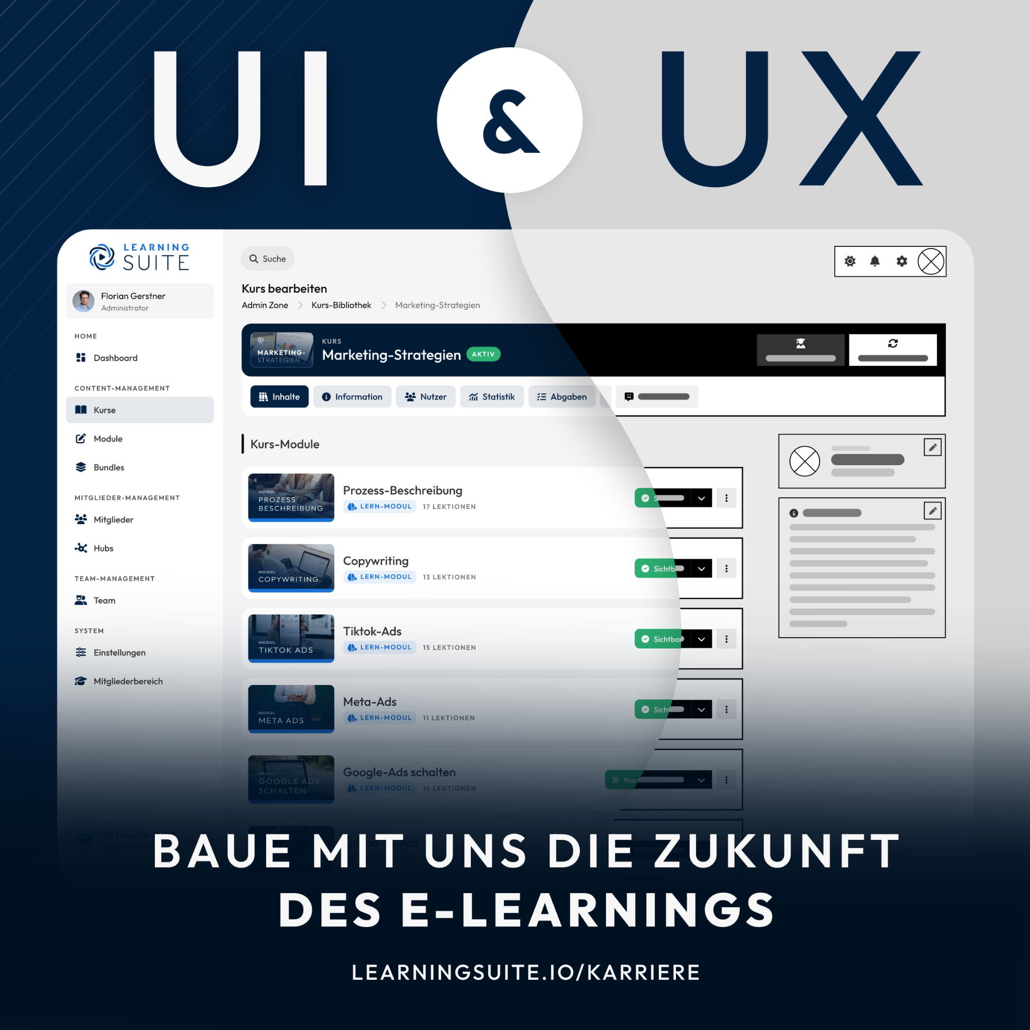 LearningSuite Facebook ad: Karriere bei LearningSuite