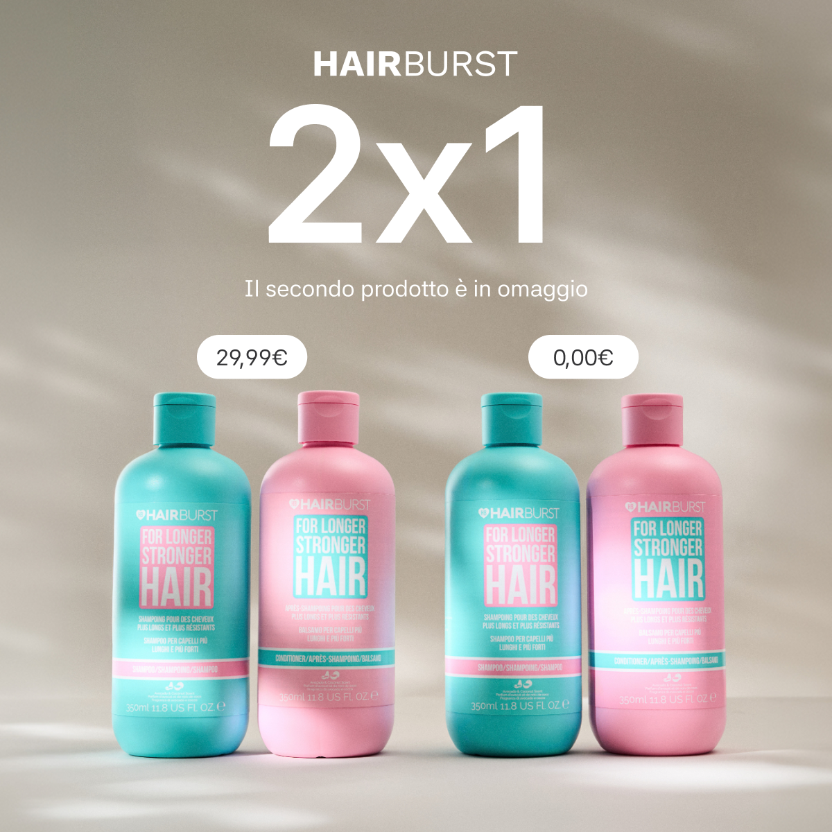 Hairburst Italia Facebook ad