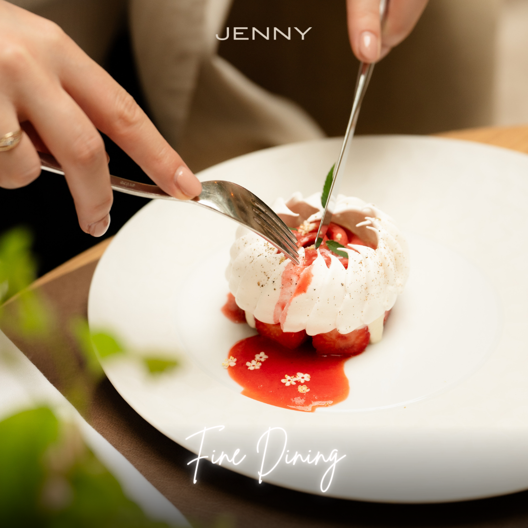 Jenny Restaurant Paris Facebook ad: Step into Jenny, where haute couture meets French…