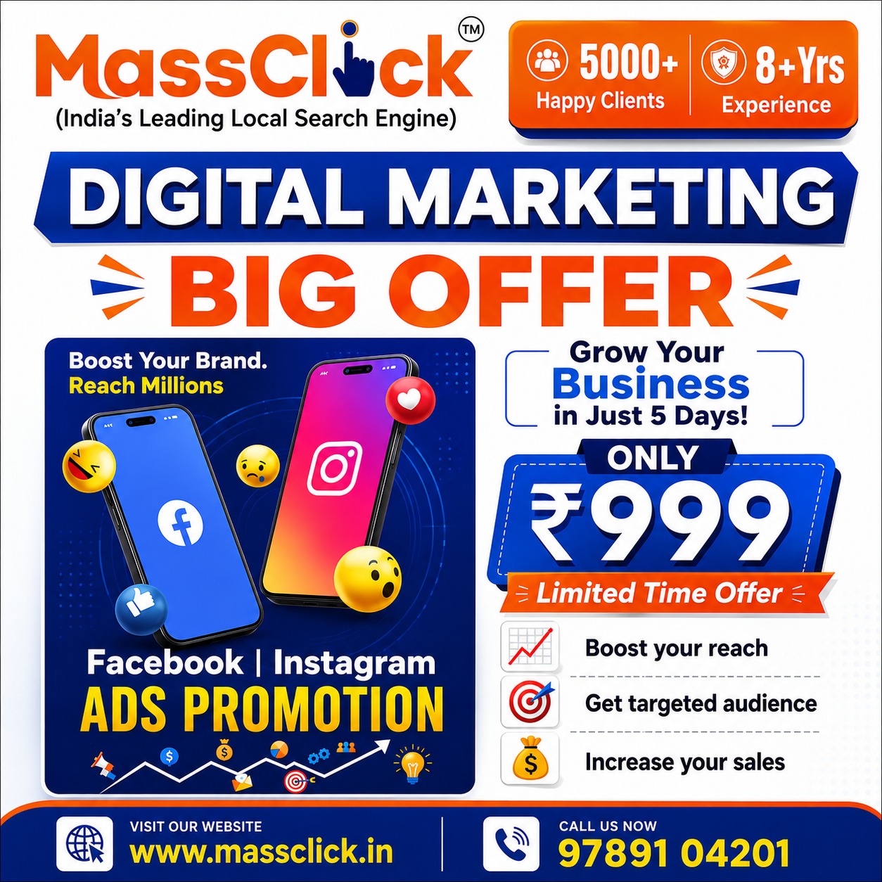 MassClick Facebook ad: Mega Offer