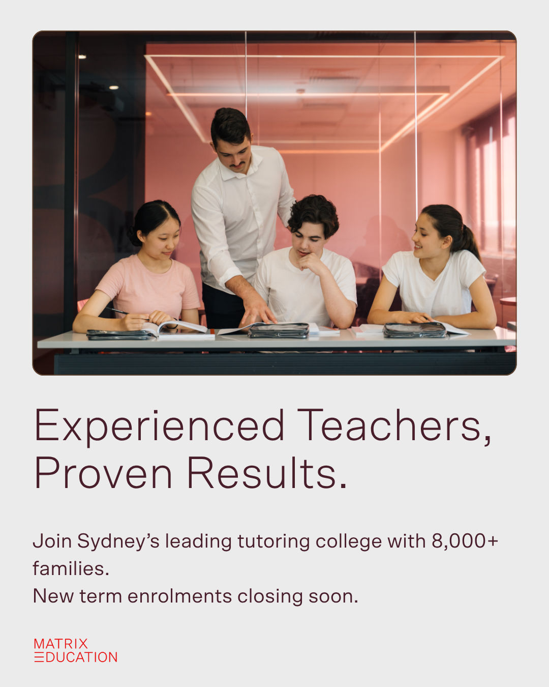 Matrix Education Facebook ad