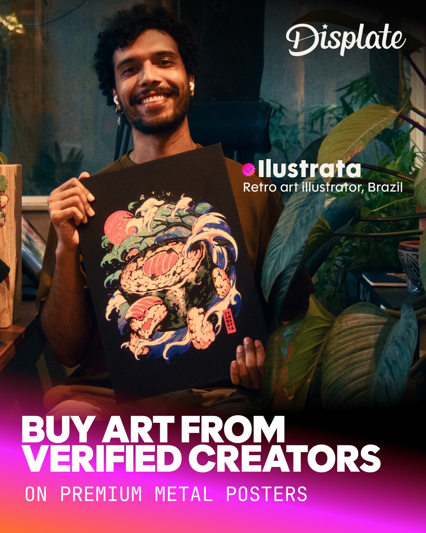 Displate Facebook ad