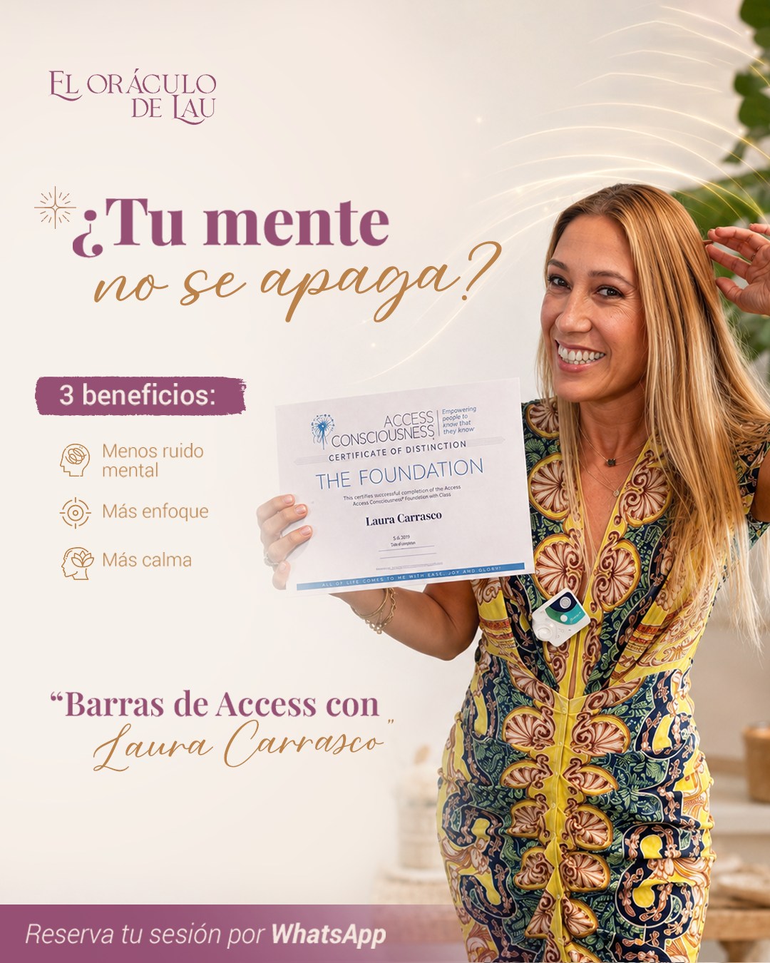 El oráculo de Lau Facebook ad: Hay momentos en los que la mente no…