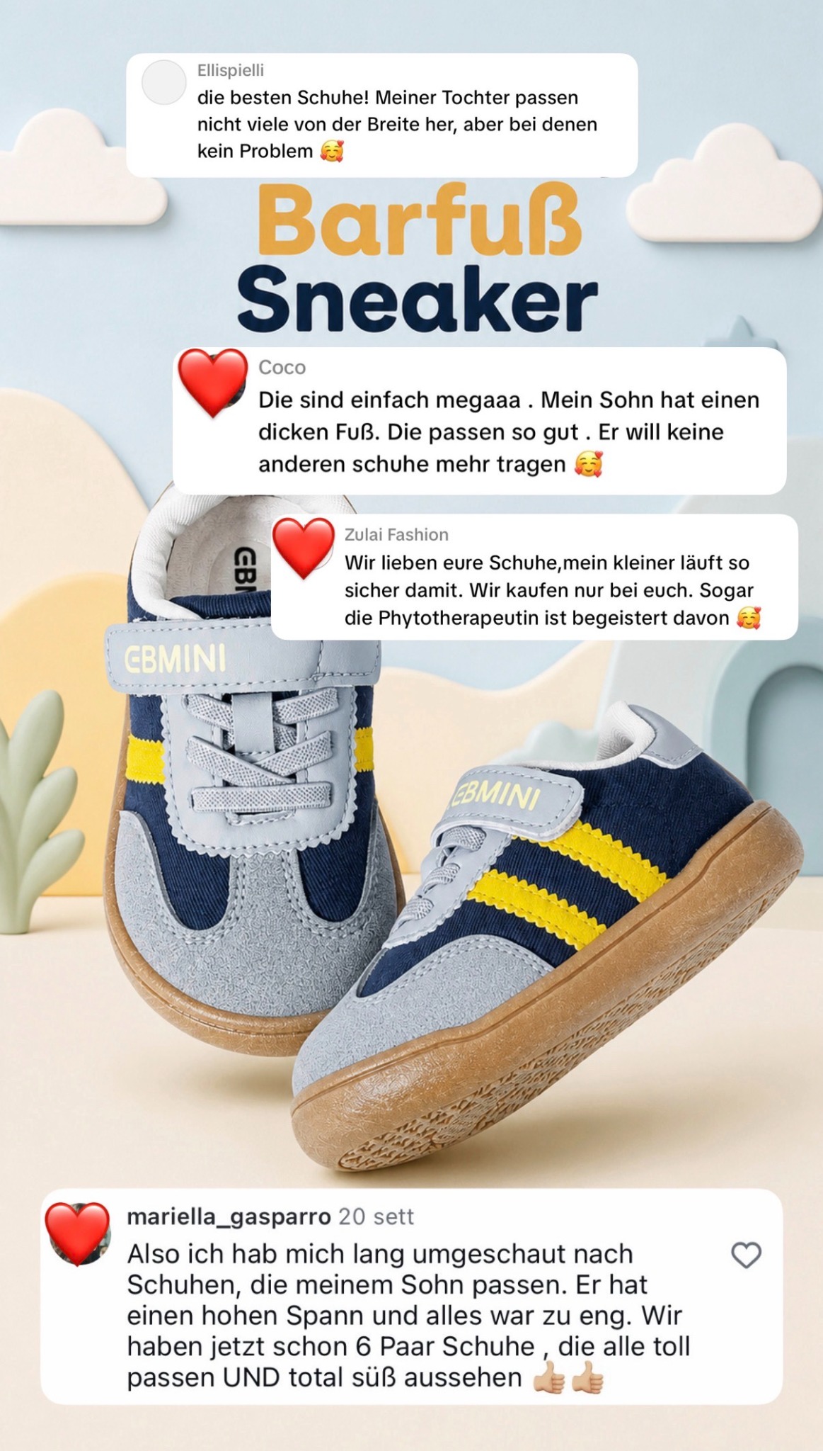 Ebmini - Kinder Barfußschuhe Facebook ad