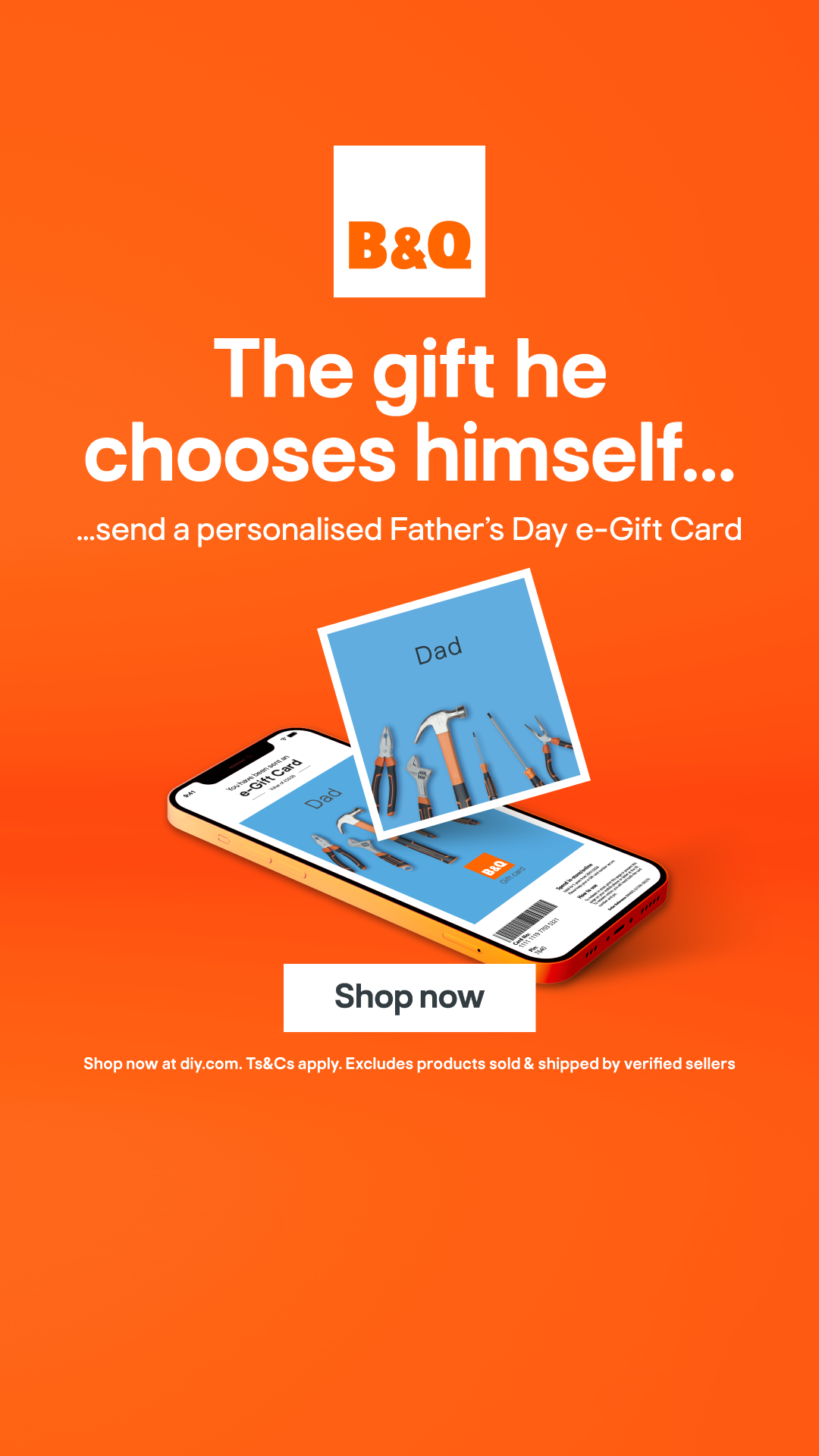 B&Q Facebook ad