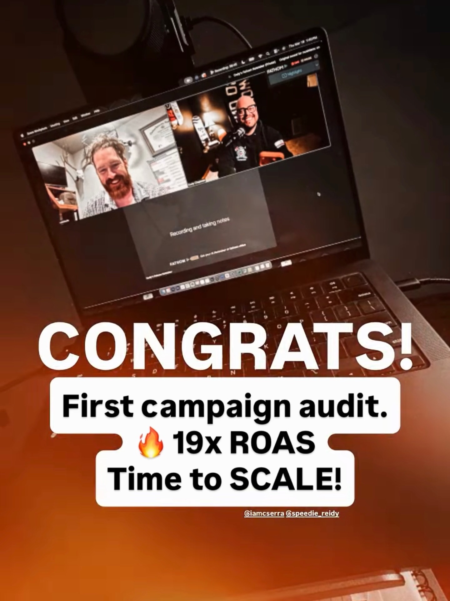Cody Chapman Facebook ad: From breaking even with his agency 19x ROAS…
