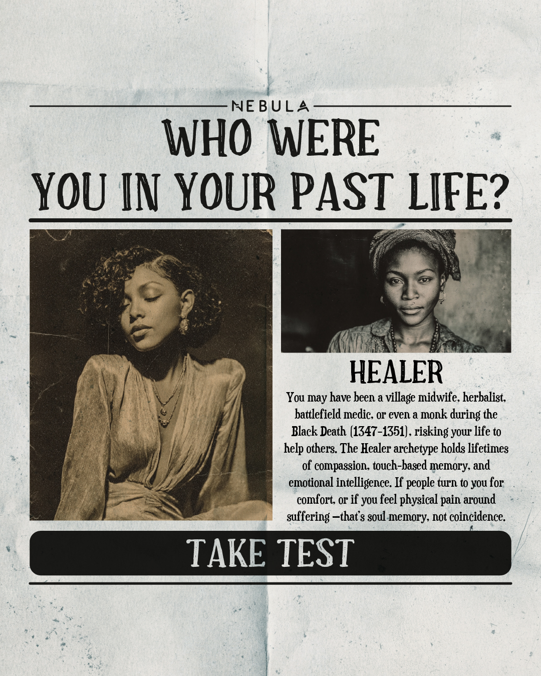 Darryl - Past Life Expert Facebook ad: Start quiz to know
