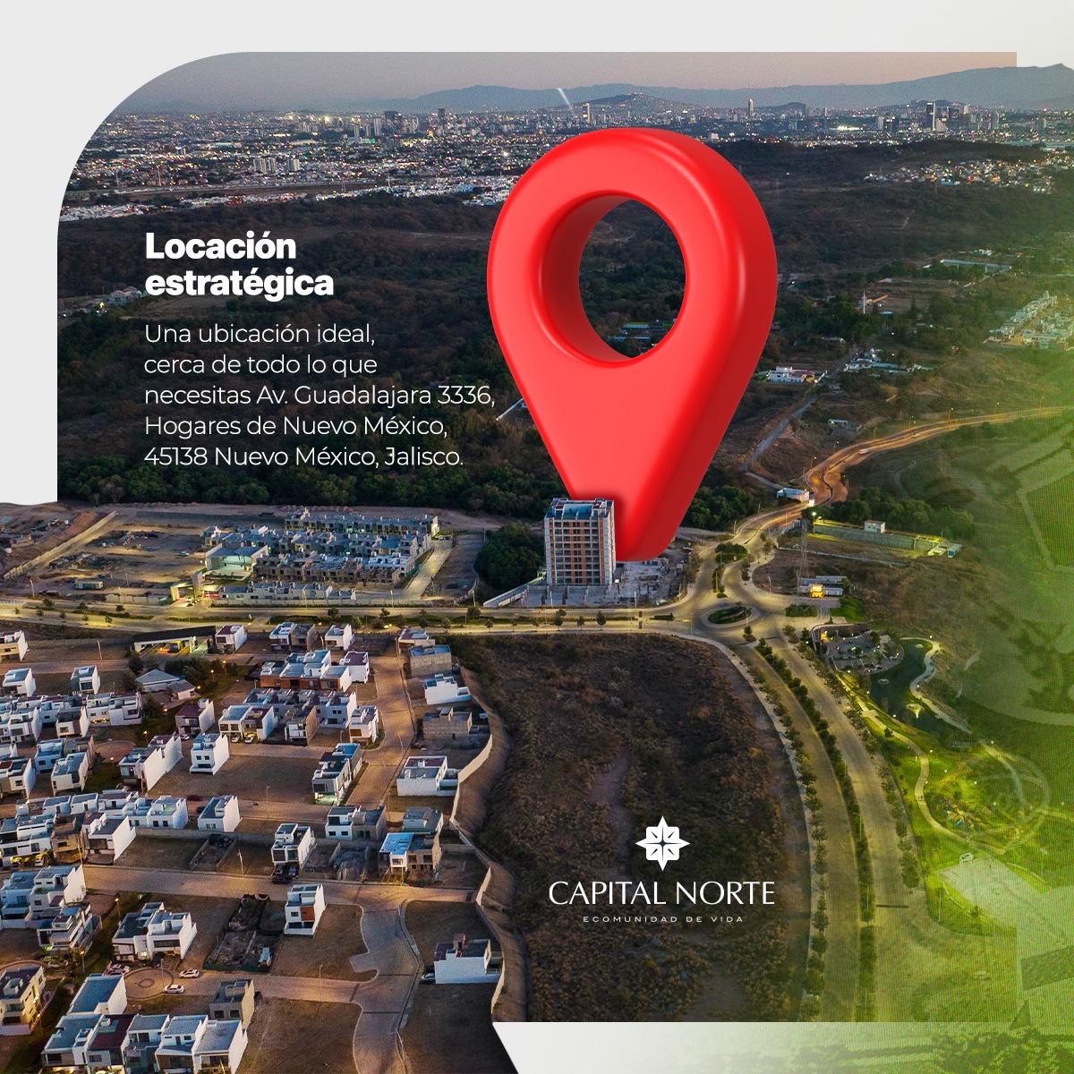 Capital Norte Facebook ad: En Capital Norte, no solo encuentras el hogar…