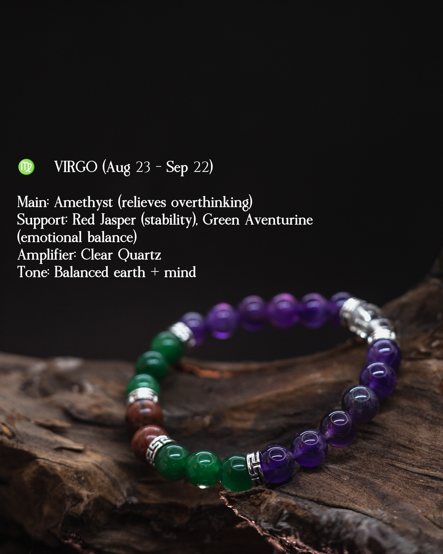 Everest rocks and minerals Facebook ad: One bracelet. One zodiac.