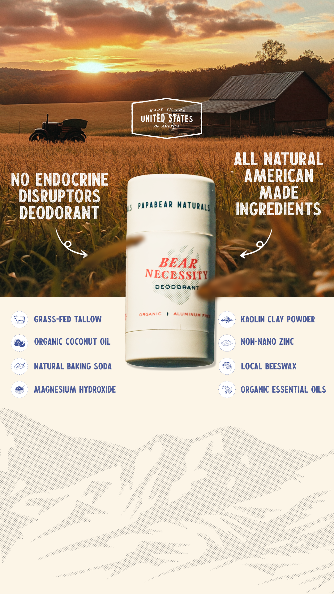 Papabear Naturals Facebook ad