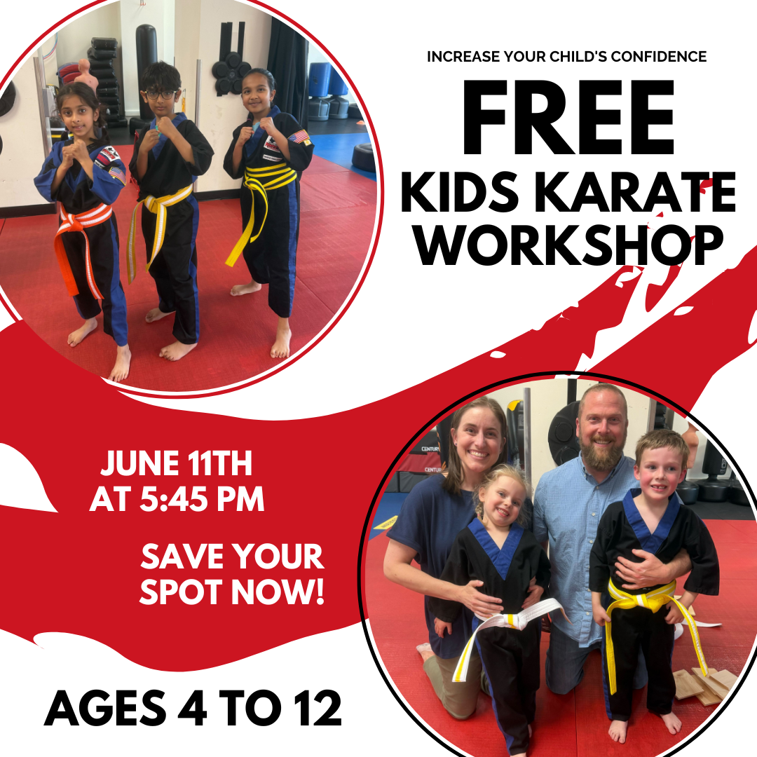 Everson's Karate Institute Robbinsville Facebook ad: Kids Karate & Self-Defense Workshop - You’re Invited!