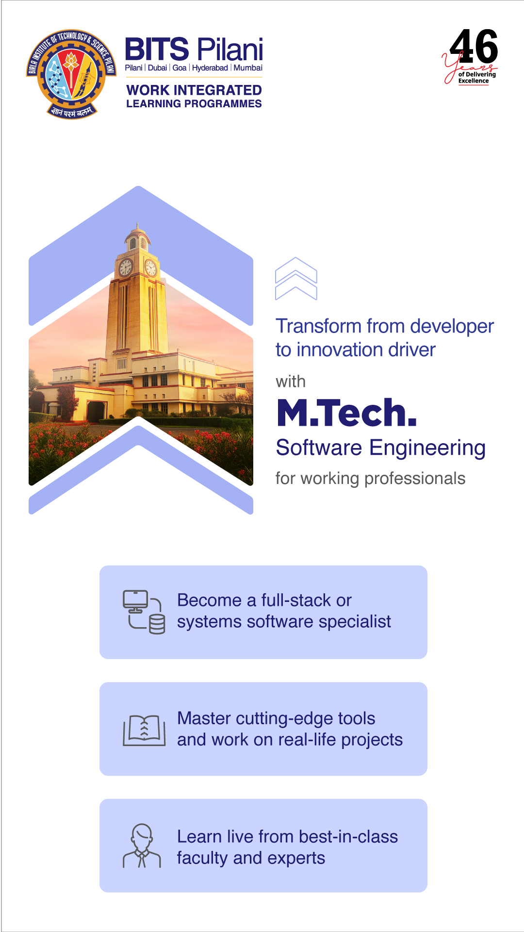 BITS Pilani Work Integrated Learning Programmes Facebook ad