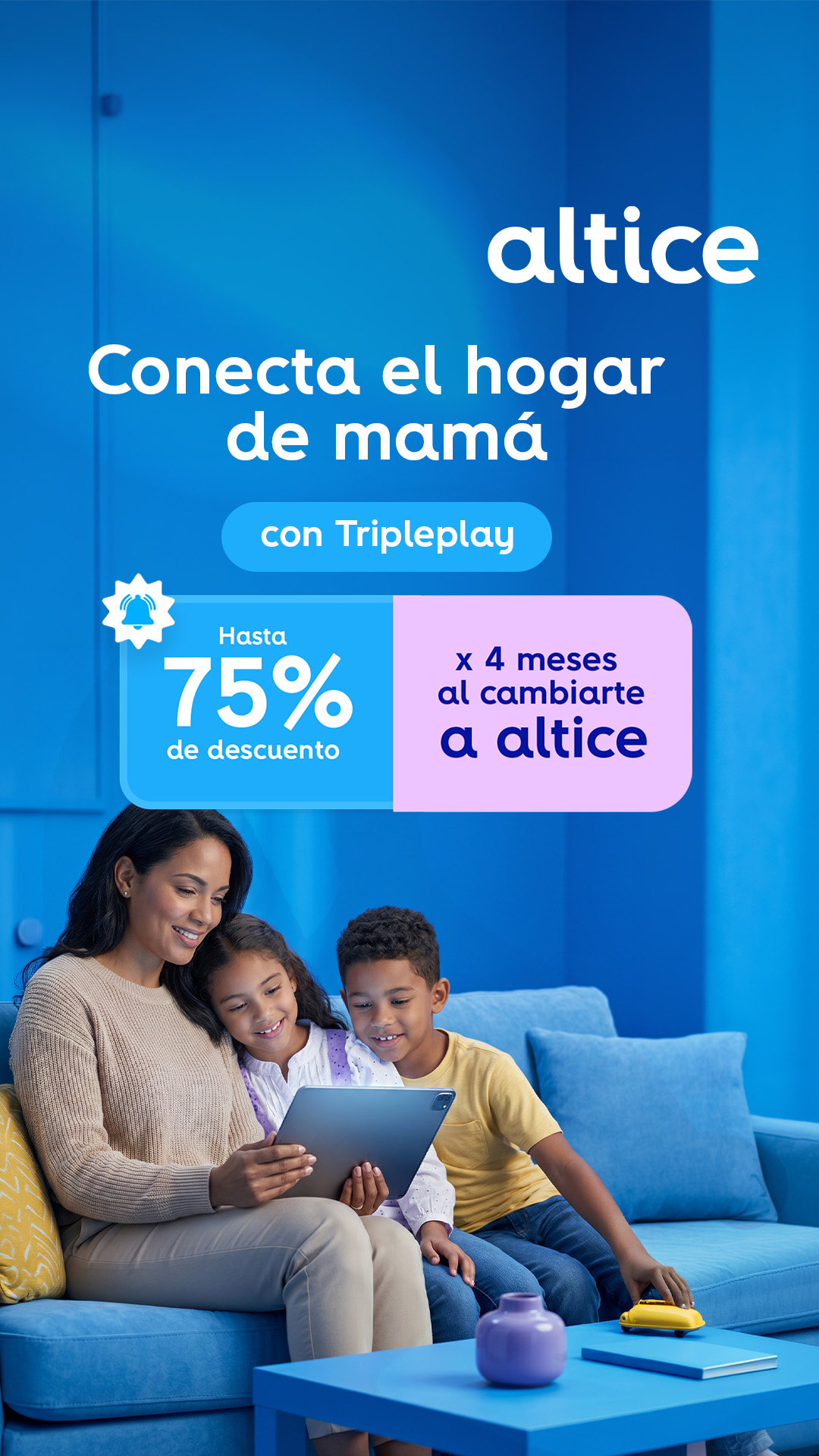 Altice Dominicana Facebook ad from May 6, 2026
